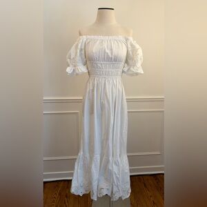 Brand-New XS H&M Elegant White Maxi Dress